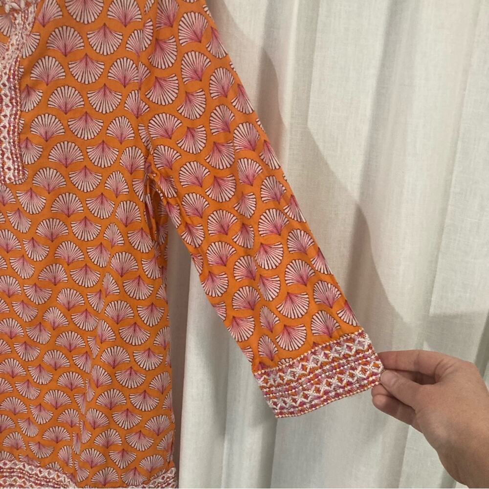 Sigrid Olsen 100% Cotton Colorful Tunic Boho Beac… - image 5